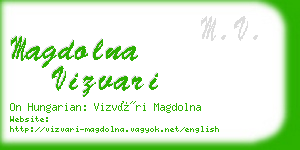 magdolna vizvari business card